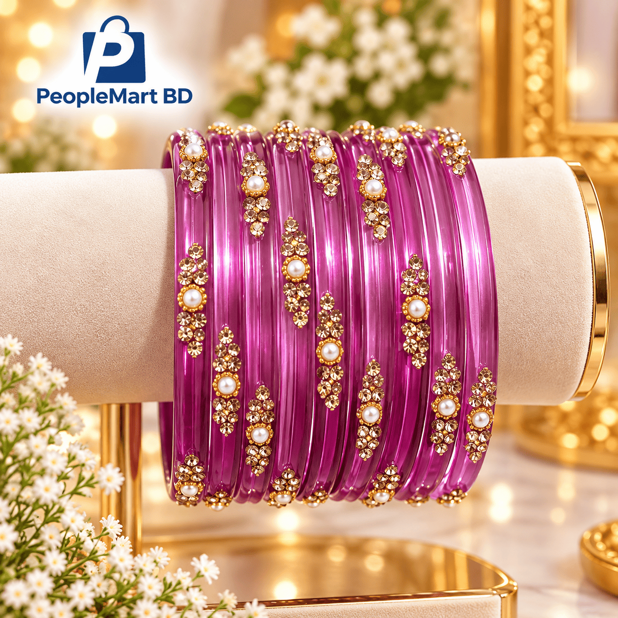 সুন্দরি চুড়ি | Sundori Pearl & Stone Bangles