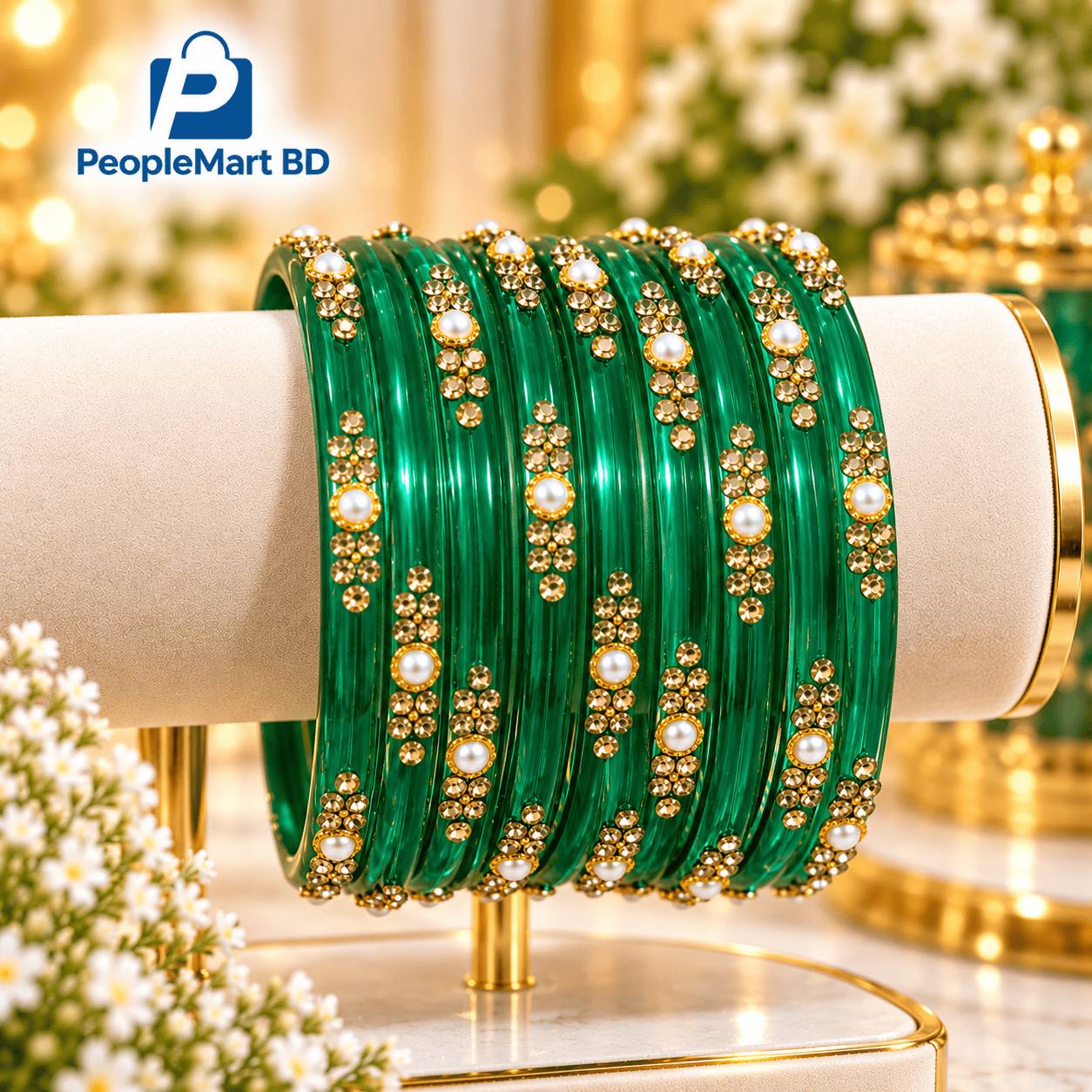 সুন্দরি চুড়ি | Sundori Pearl & Stone Bangles