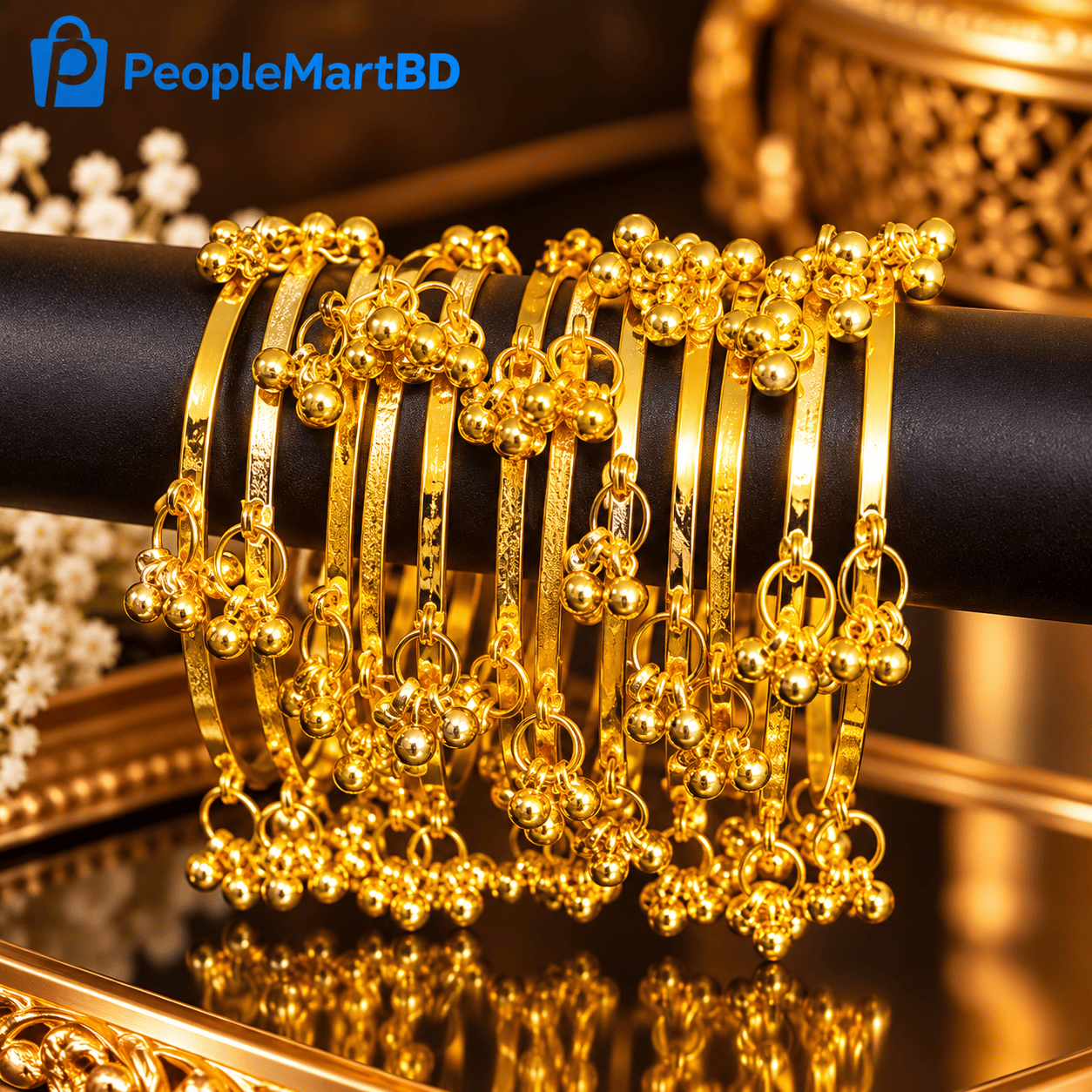 ঘুঙুর গোল্ডেন চুড়ি – Golden Ghungroo Bangles — 24