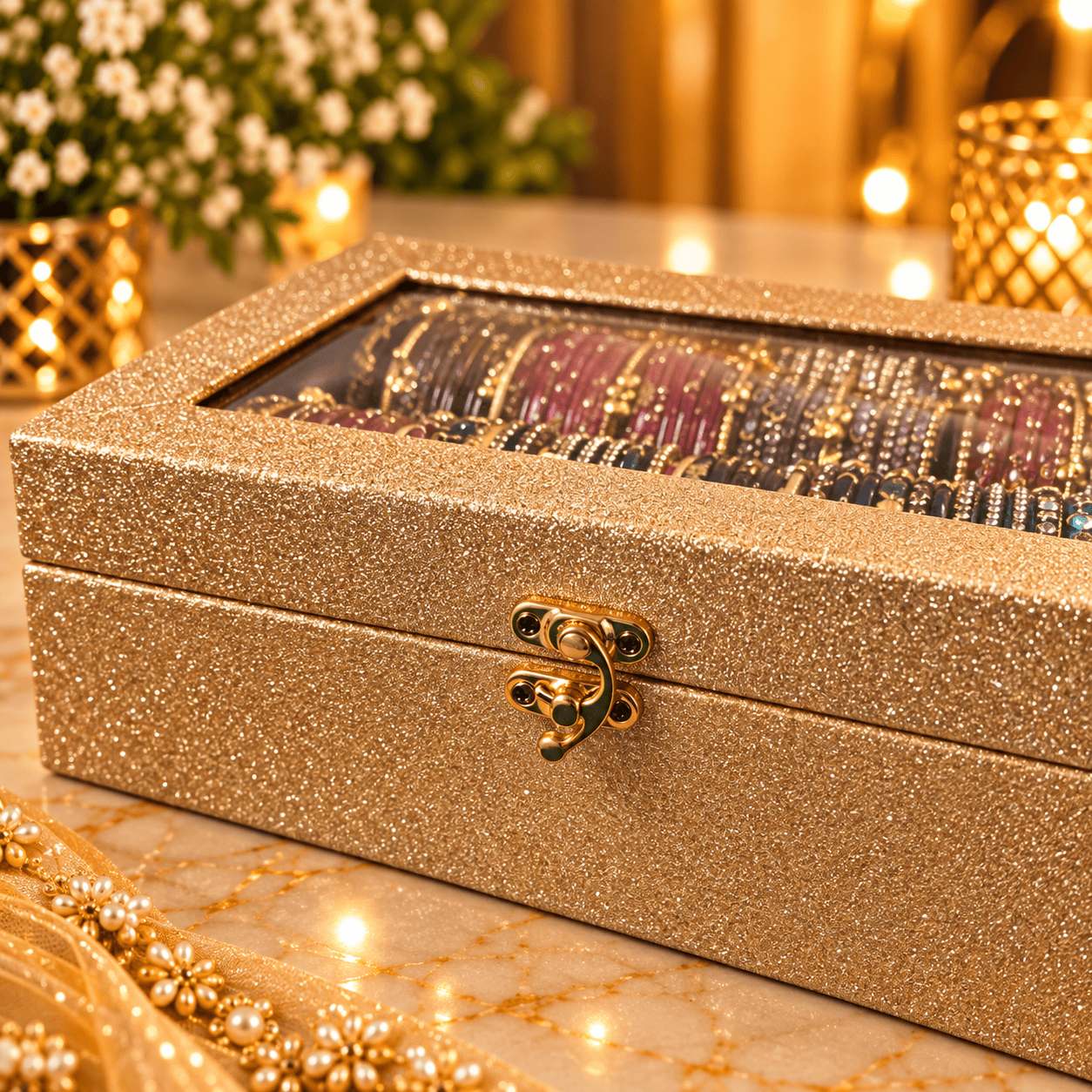 ৮ ডজন চুড়ি কম্বো – 8 Dozen Stylish Bangle Combo Box
