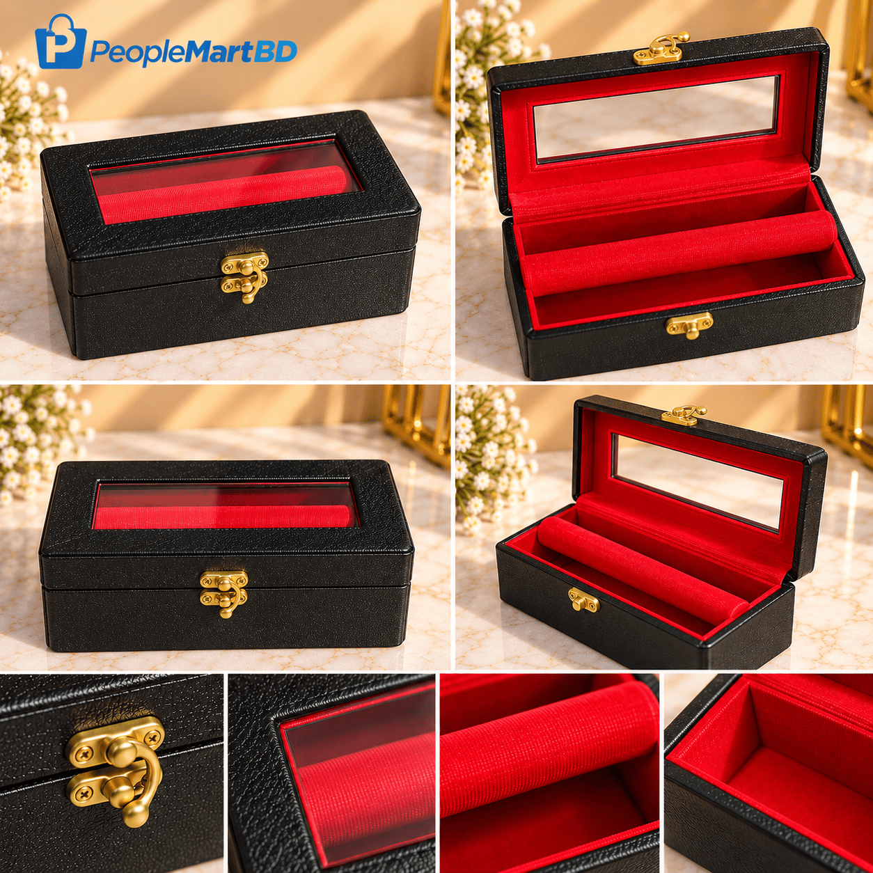 ২ ডজন চুড়ির লেদার বক্স – Premium Leather Curi Storage Box