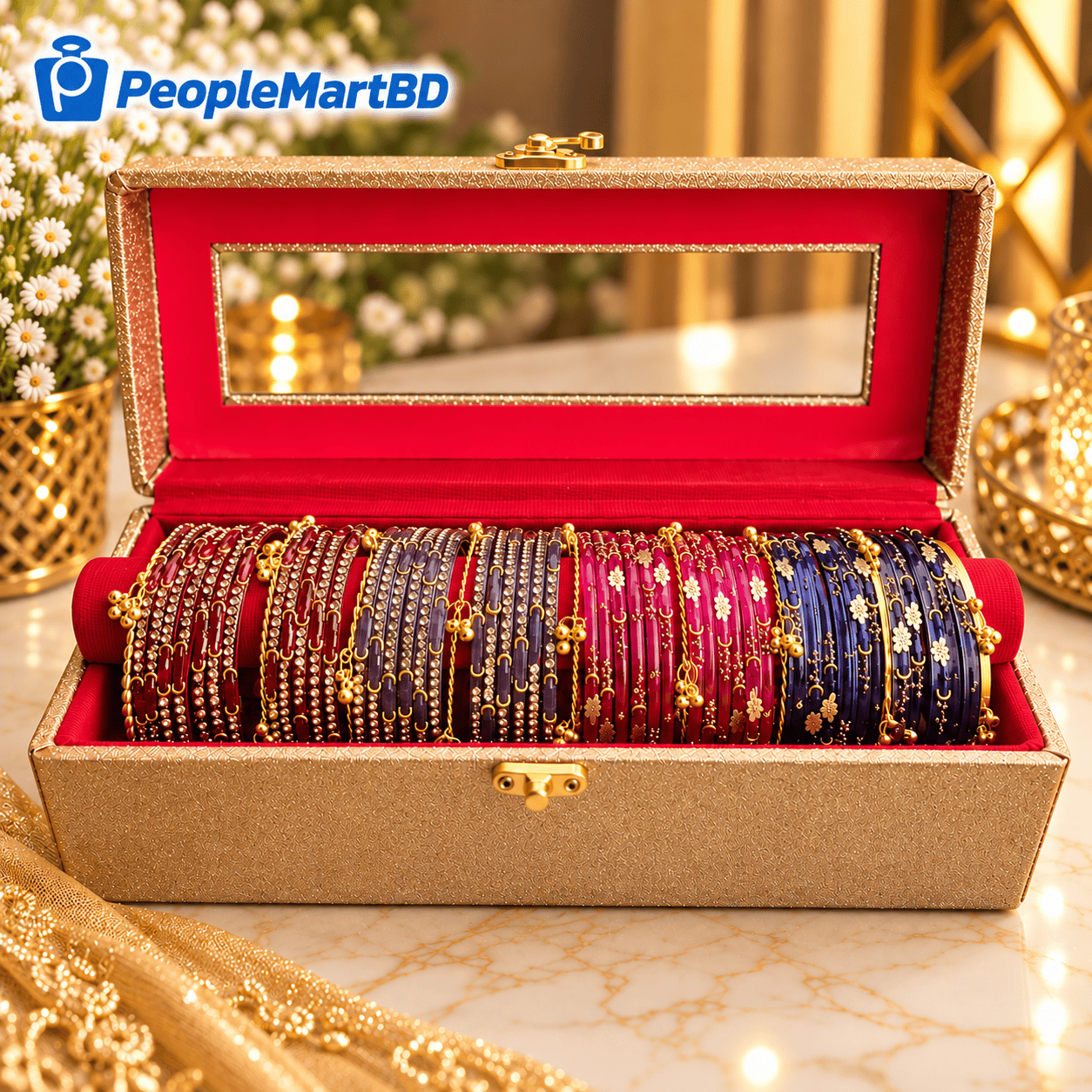 ৪ ডজন চুড়ি কম্বো – 4 Dozen Stylish Bangle Combo