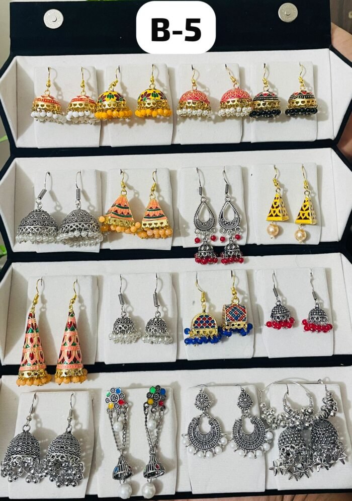 কালো ঝুমকা বক্স - ১৬ সেট - ছবি 7