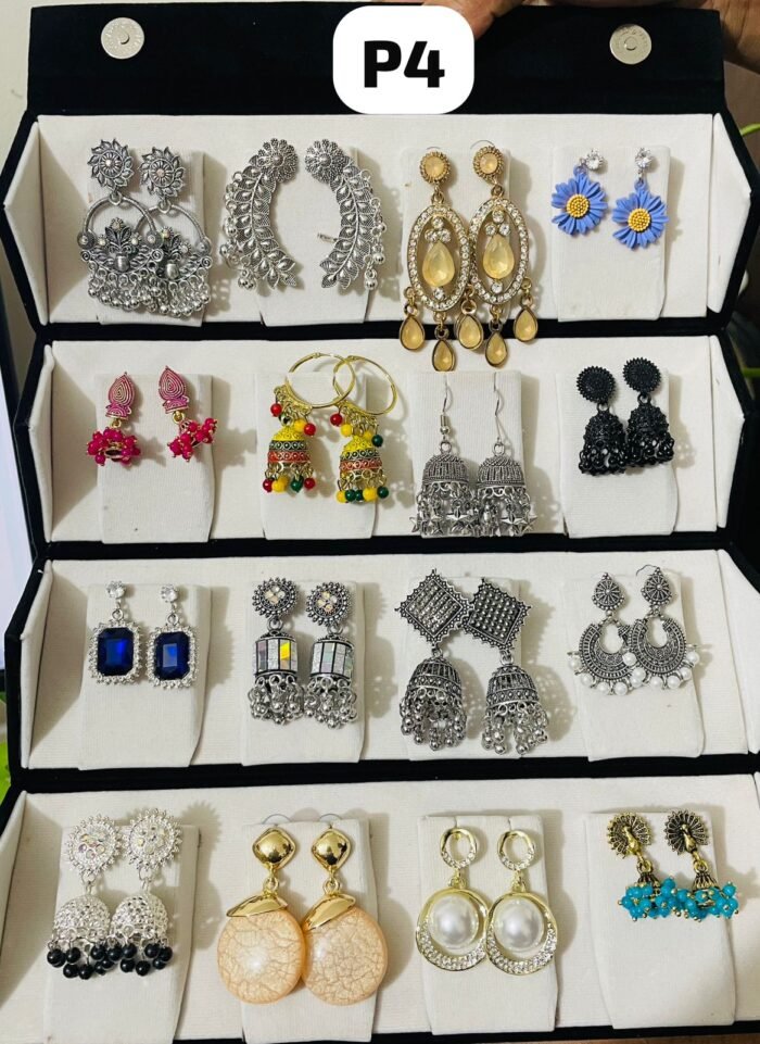 কালো ঝুমকা বক্স - ১৬ সেট - ছবি 5